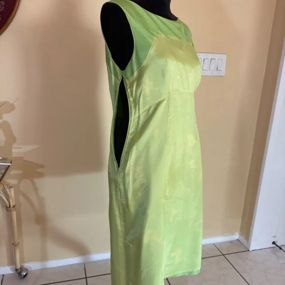 TIBI HYLAND EMBROIDERED SILK SHEATH - Picture 10 of 10